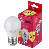 Лампа светодиодная ЭРА E27 6W 2700K матовая LED P45-6W-827-E27 R Б0049643