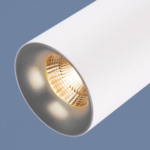 Подвесной светодиодный светильник Elektrostandard DLS021 9+4W 4200К белый матовый/серебро a045502 фото 2