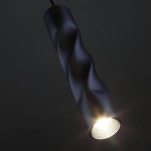 Подвесной светодиодный светильник Eurosvet Scroll 50136/1 LED черный фото 3