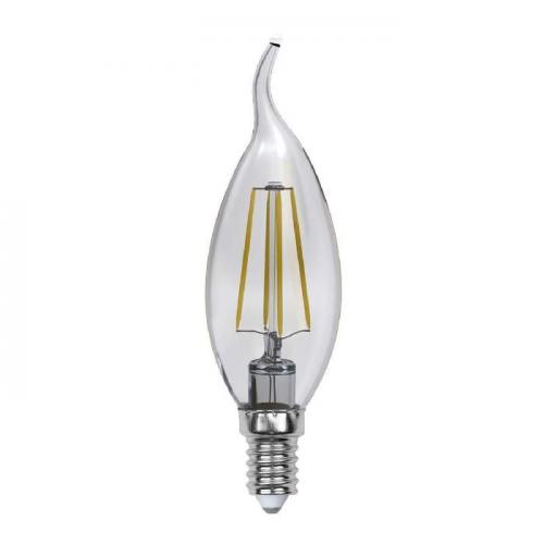 Лампа светодиодная филаментная Uniel E14 5W 3000K прозрачная LED-CW35-5W/WW/E14/CL/MB GLM10TR UL-00002368