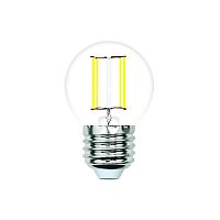 Лампа светодиодная филаментная Volpe E27 4W 4000K прозрачная LED-G45-4W/4000K/E27/CL/SLF UL-00008305