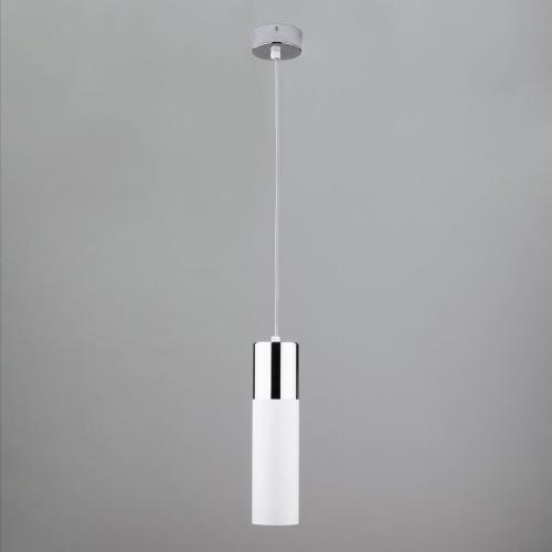 Подвесной светильник Eurosvet 50135/1 LED хром/белый фото 3